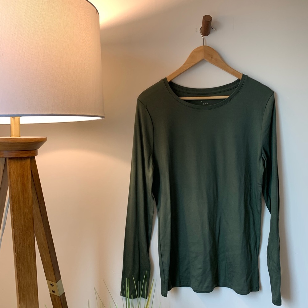 A New Day: Olive Longsleeve Tee